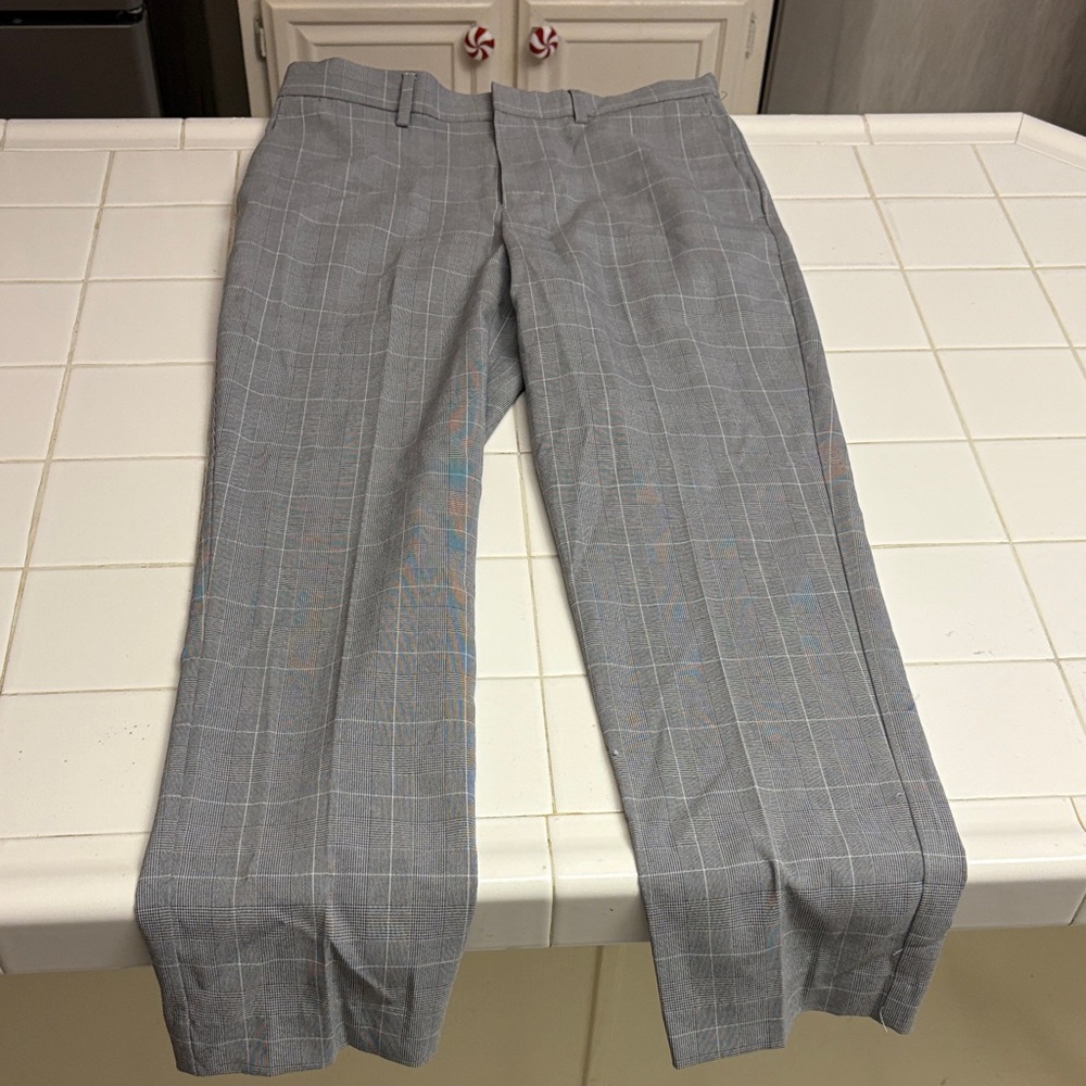 H&M Black and White Checkered Pants